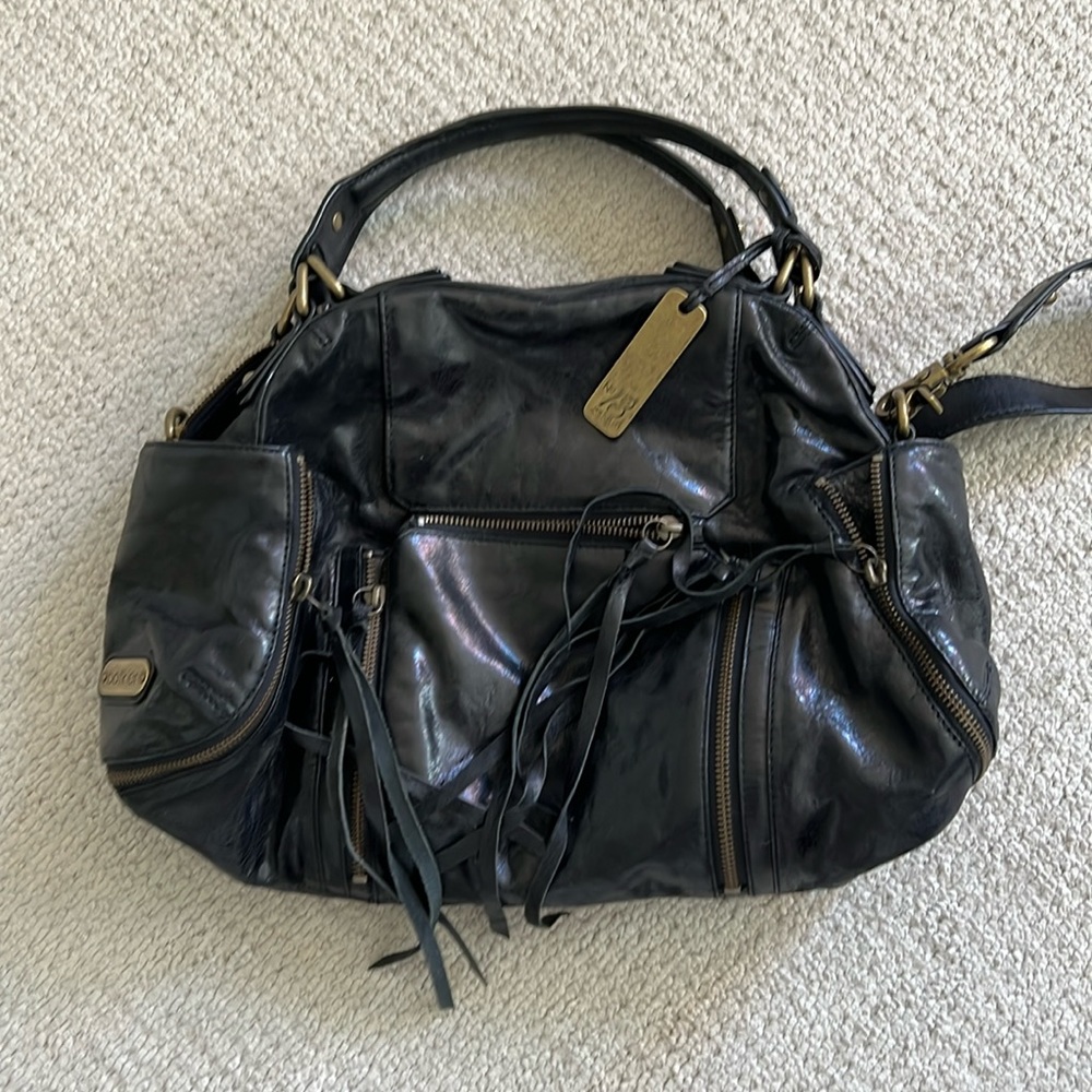 Multipocket Botkier Bag with zippers, black